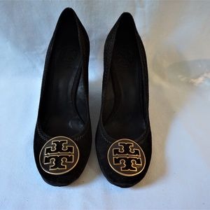 Tory Burch Chocolate Brown Wedge Size 7